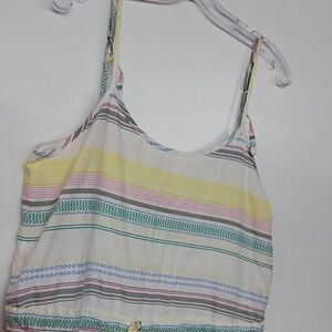 🌈Element Colorful Striped Cotton Rayon Lightweight Romper Size Medium